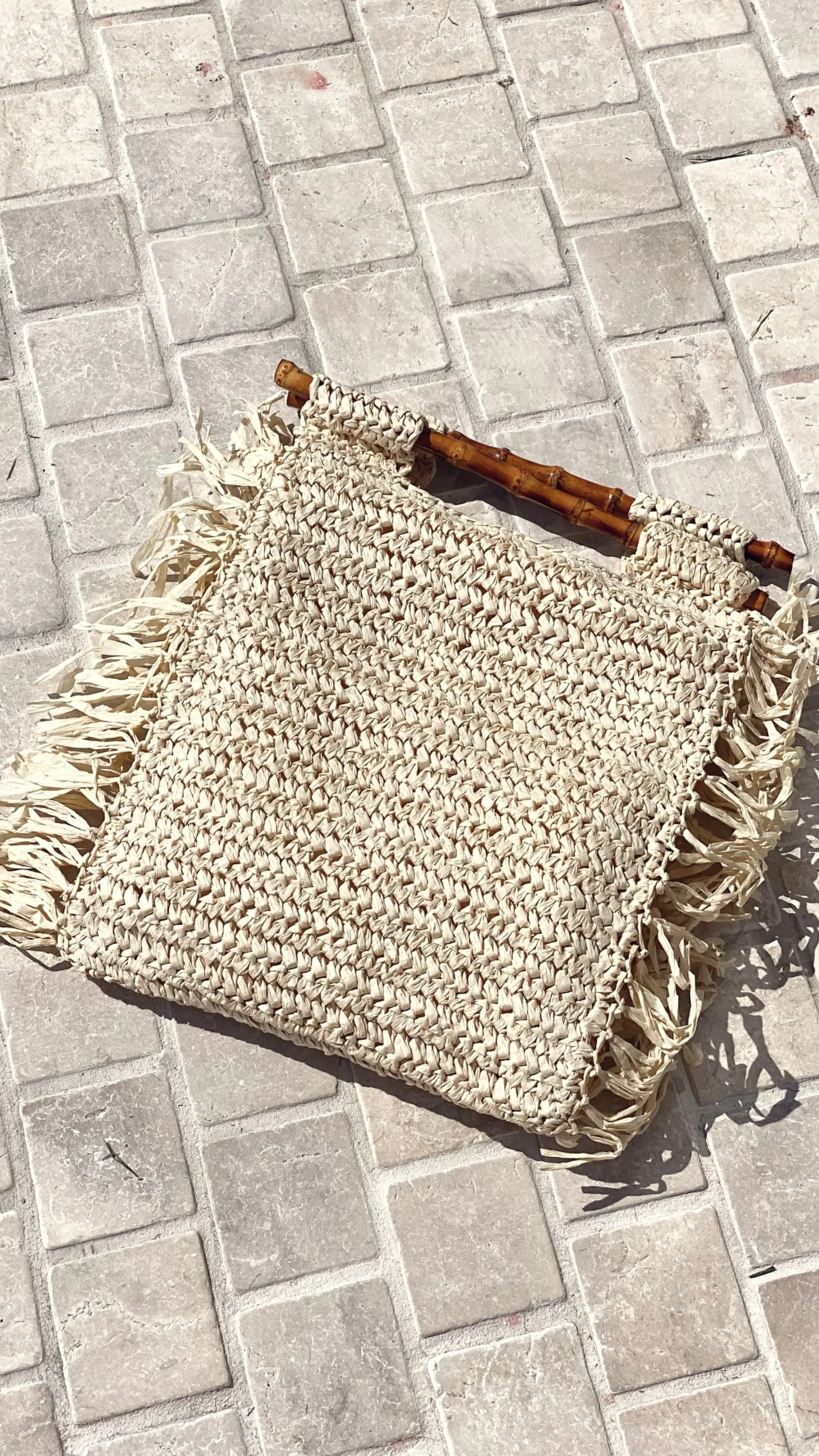 Fringe Edge Shopper Bag - Natural