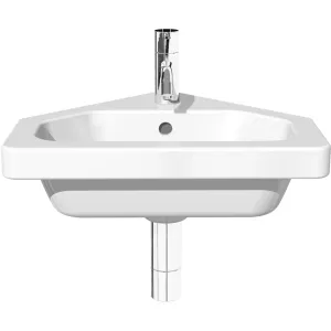 Frontline White Resort 450mm Corner Basin