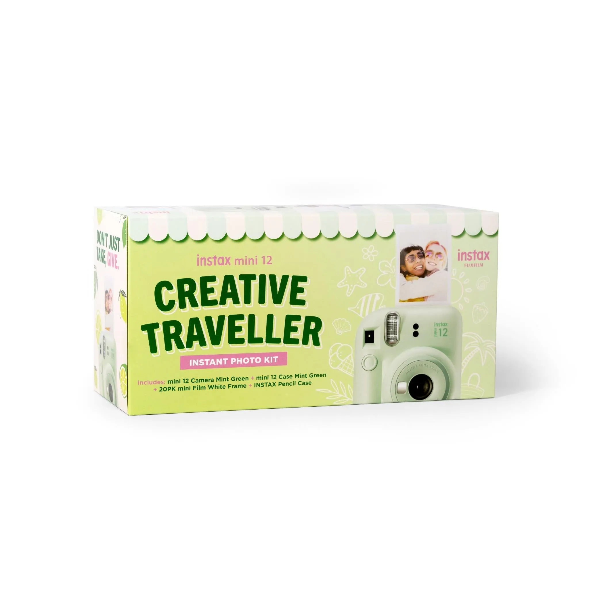 Fujifilm Instax Mini12 Creative Traveller Instant Photo Kit (Mint Green)