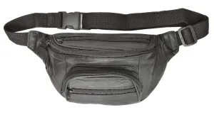 Genuine Leather Waist bag Fanny Pack for Travel Hiking 202 (C)