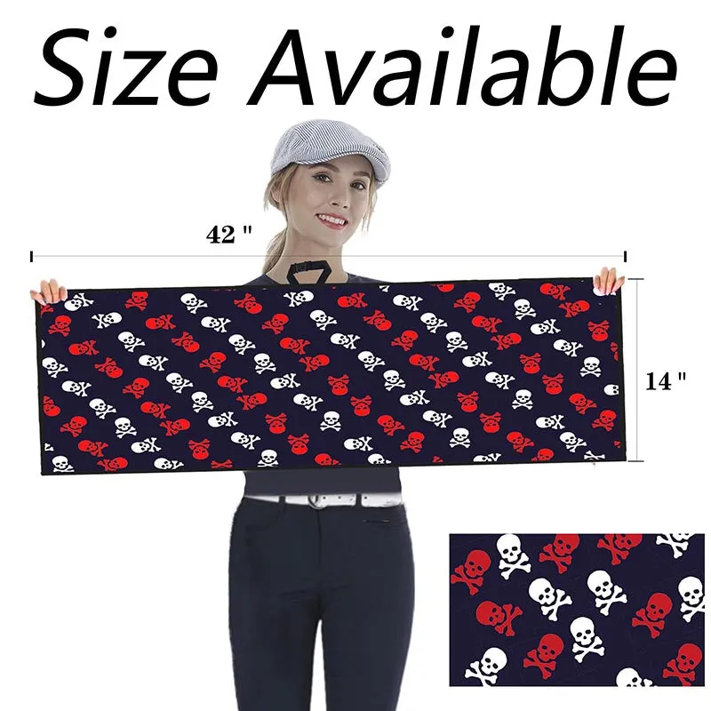 Golf Towel Printed 14X42 Inch With Grommet Clip 1 Pack Flag