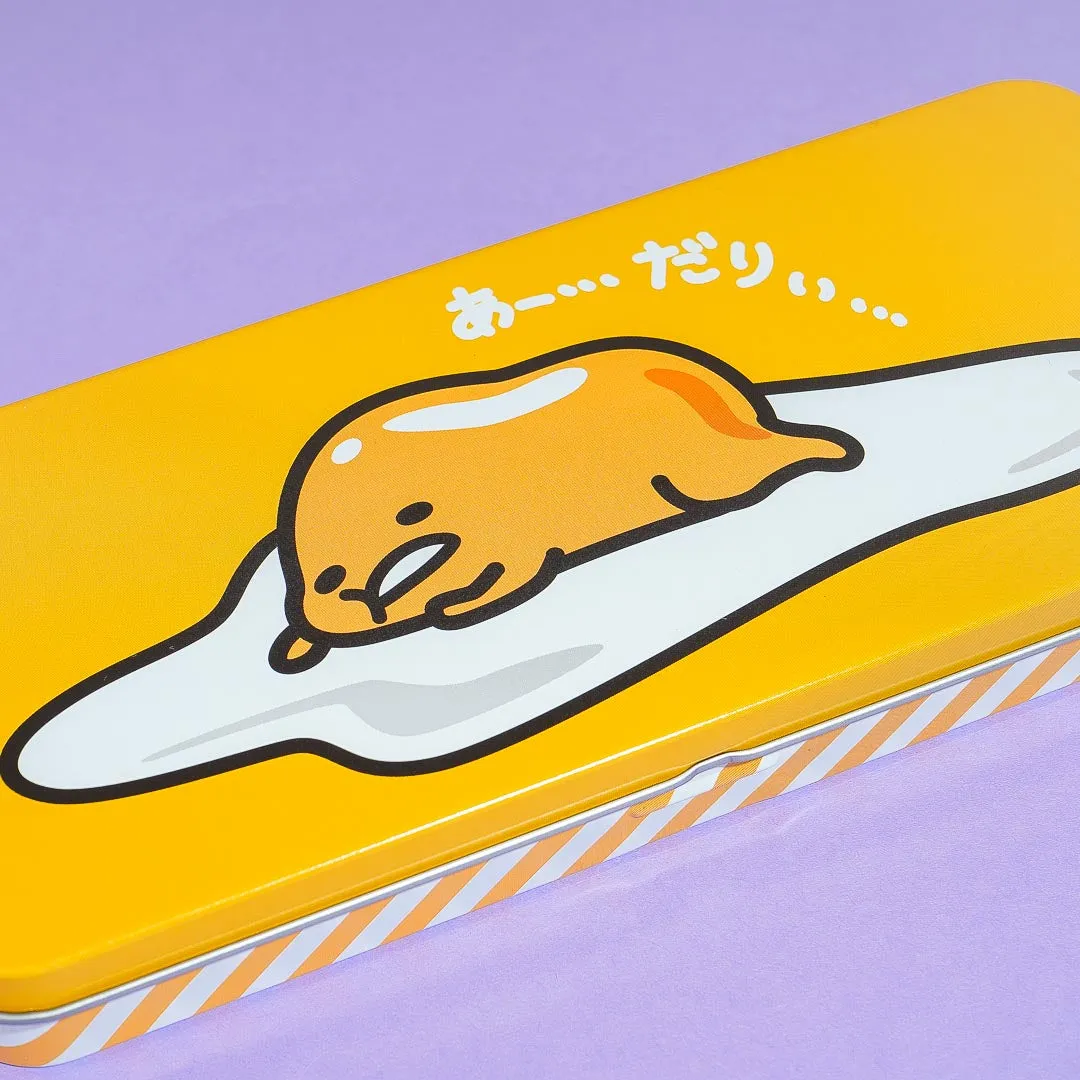 Gudetama Tin Can Pencil Case