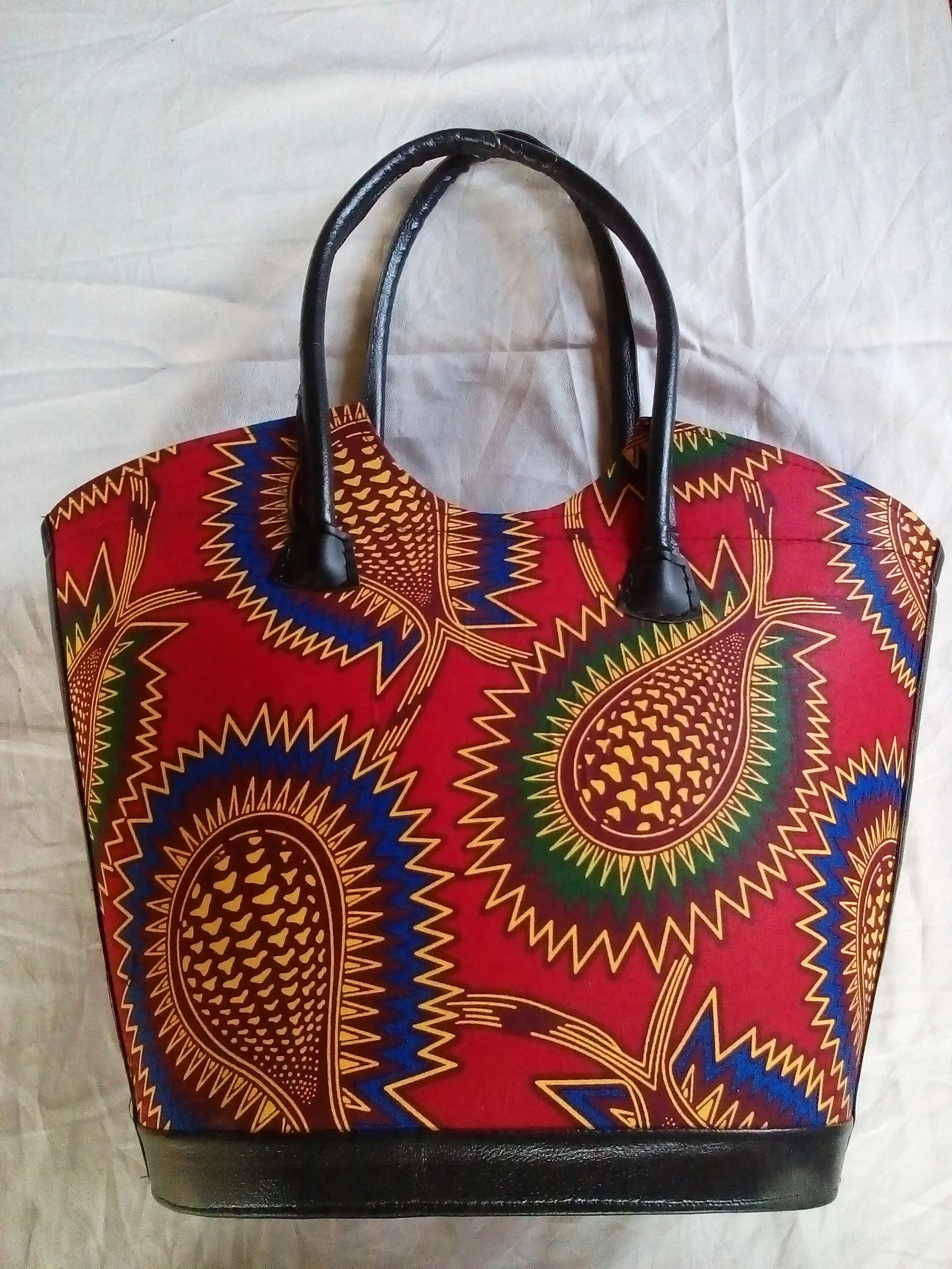 Hand-made Rain Resistant Washable Micro-rubber Juti Kitenge Handbags