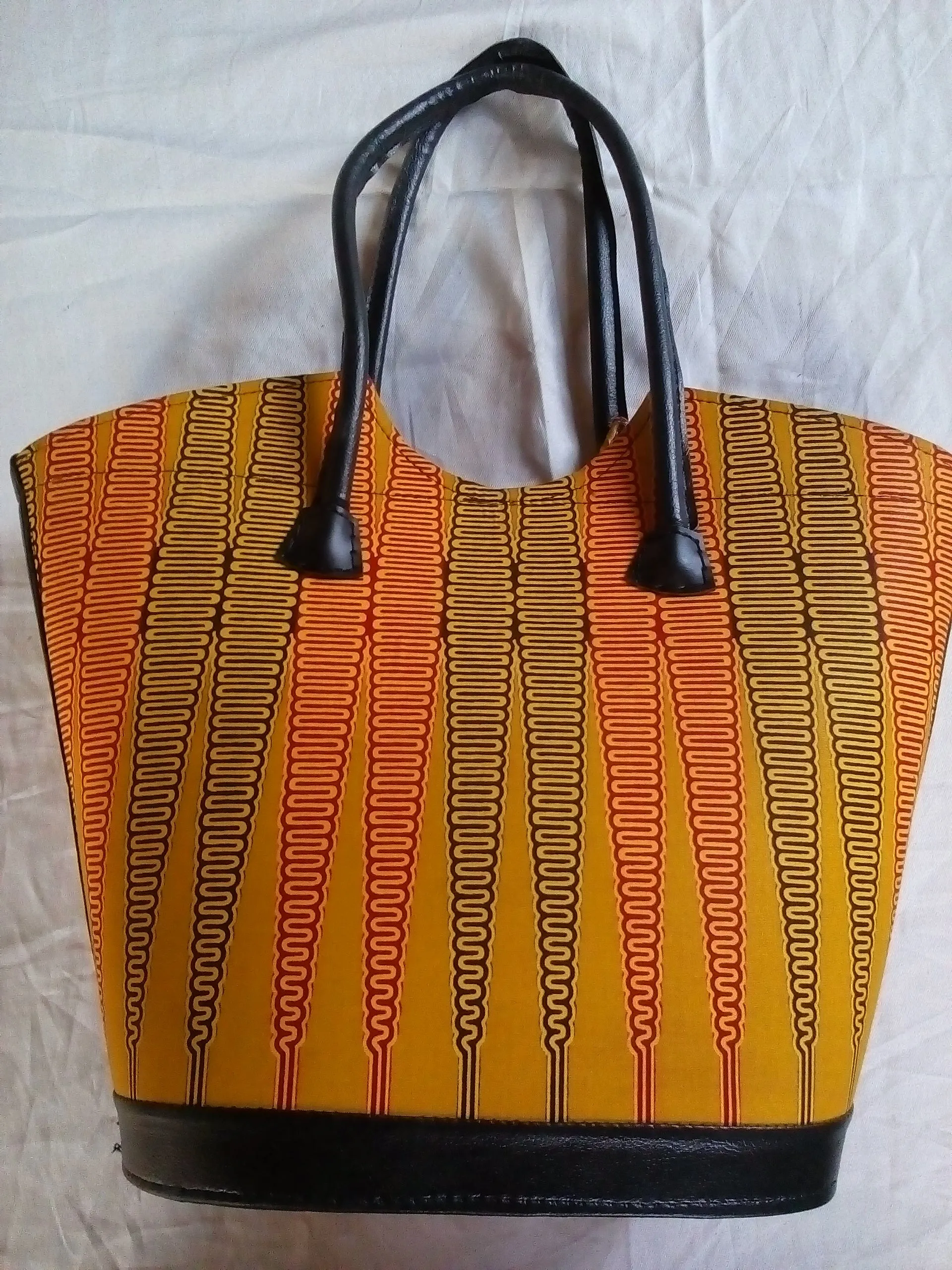 Hand-made Rain Resistant Washable Micro-rubber Juti Kitenge Handbags