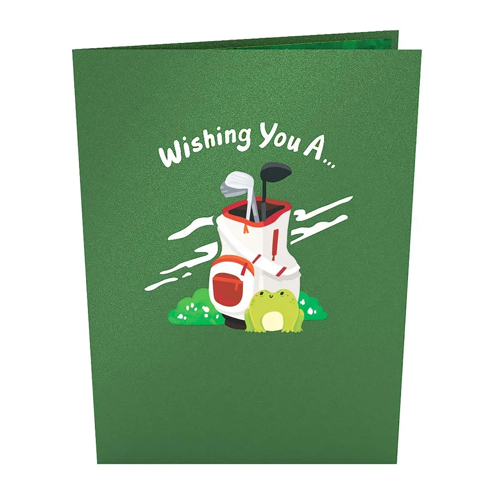 Happy Father's Day Golf Pop-Up Card