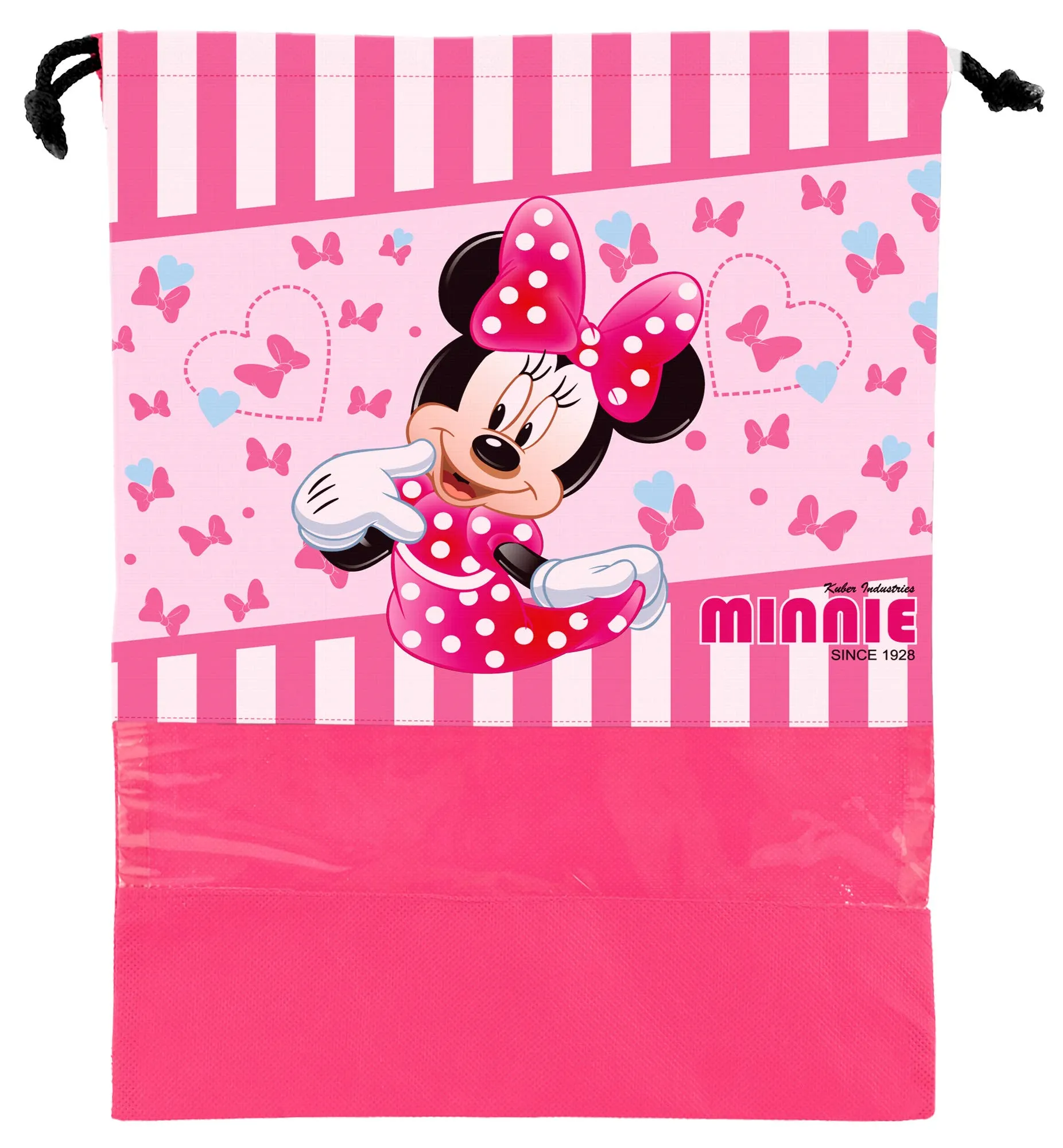 Heart Home Portable Travel Shoe Bags Dust-proof Shoe Organizer Space Saving Storage Bags, Disney Print (Set of 18,Black & Grey & Pink) -HS_35_HEARTHS18124