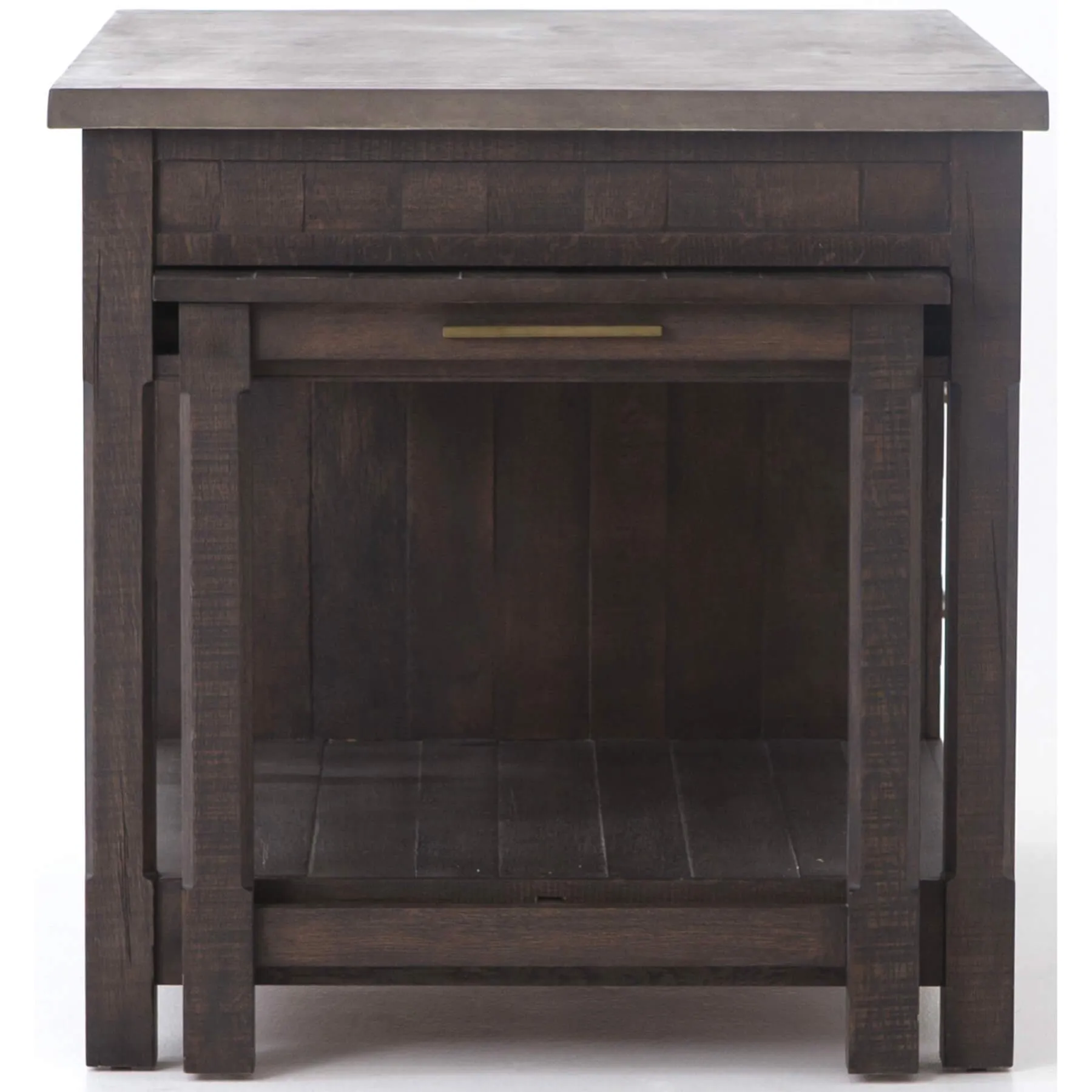 Ian Kitchen Island, Rubbed Black