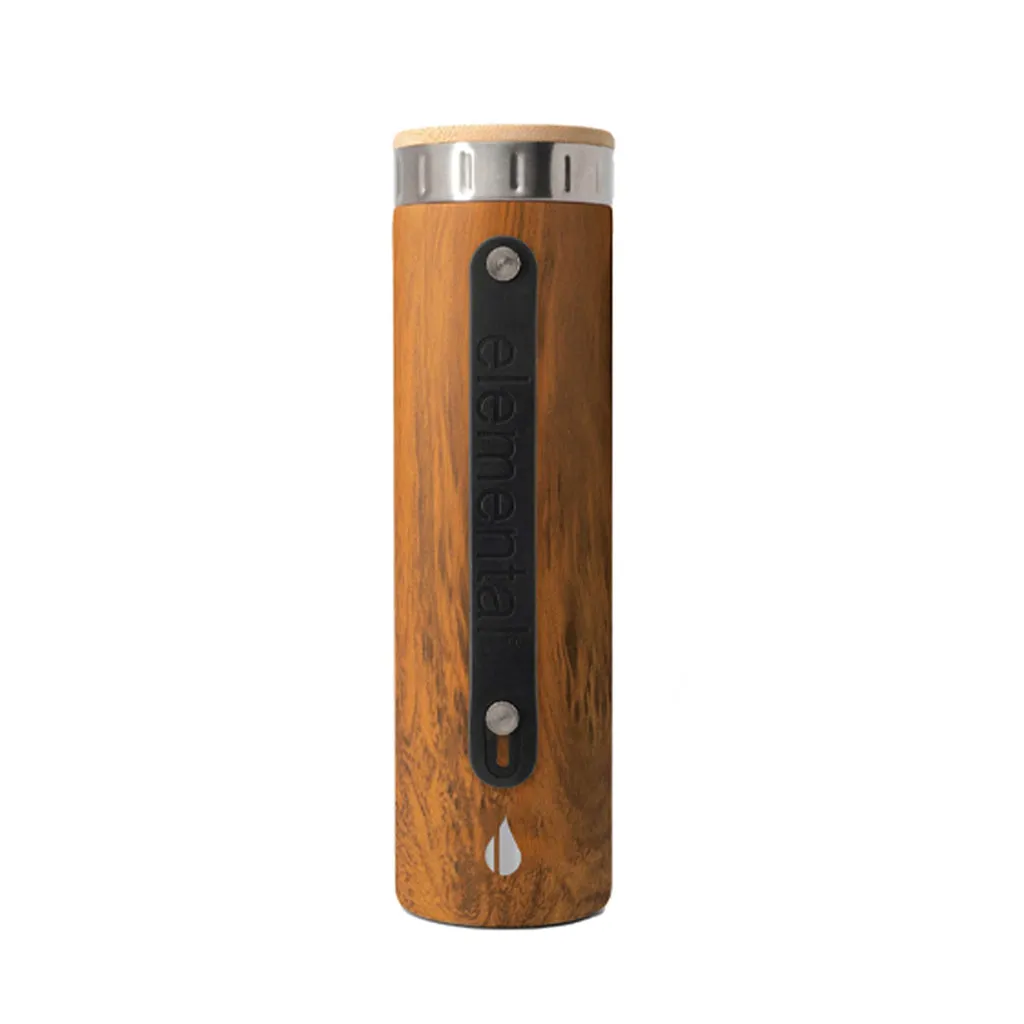 Iconic 20oz Water Bottle - Teak Wood