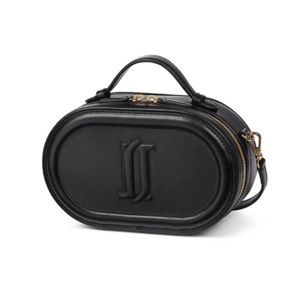 J.ESTINA EMMA SM Crossbody Bag Black Cowhide Box Type Shoulder Bag Tote Bag Minyoung Park's Pick