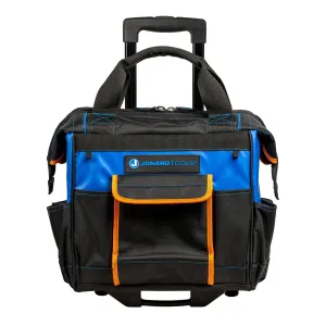 Jonard Tools RTB-18 18-Pocket 16" Professional Rolling Tool Bag - Black & Blue