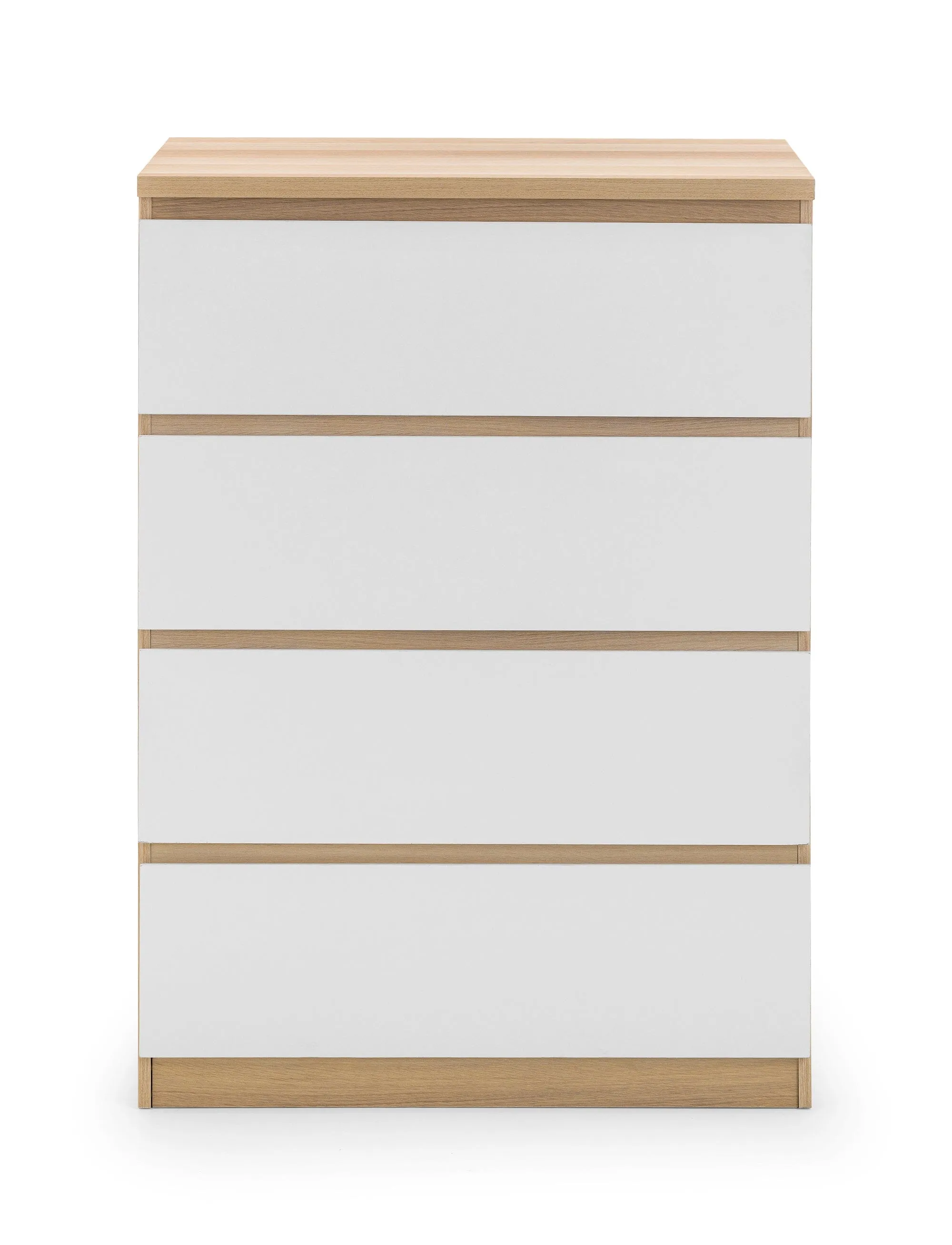 Jupiter 4 Drawer Chest - White/Oak