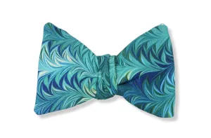 Kirklees Teal Butterfly Bow Tie