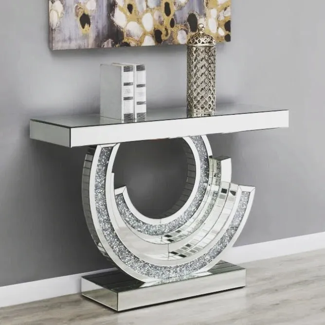 Leandro Mirror Console Table (Available in Rose Gold or Silver)