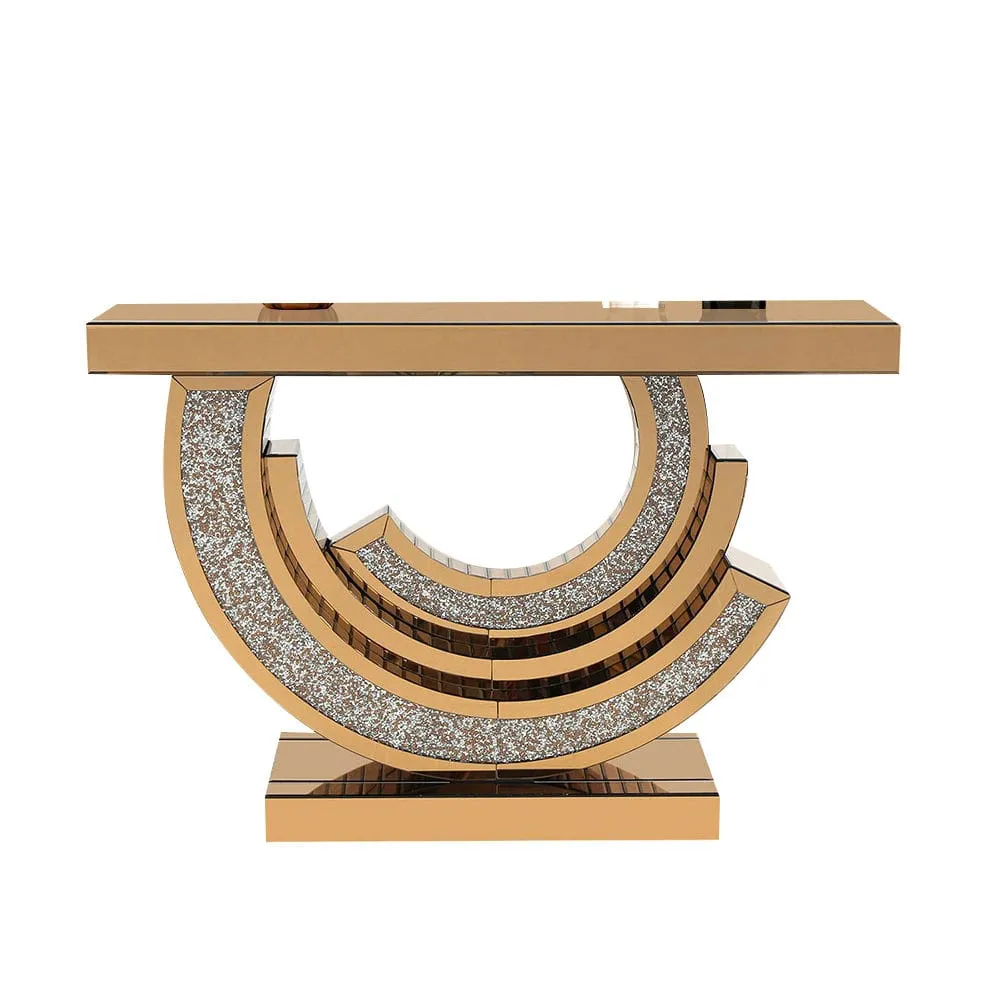 Leandro Mirror Console Table (Available in Rose Gold or Silver)