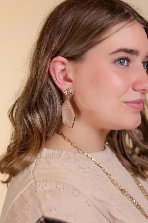 Let's Go Downtown Drop Earrings, Rose Gold