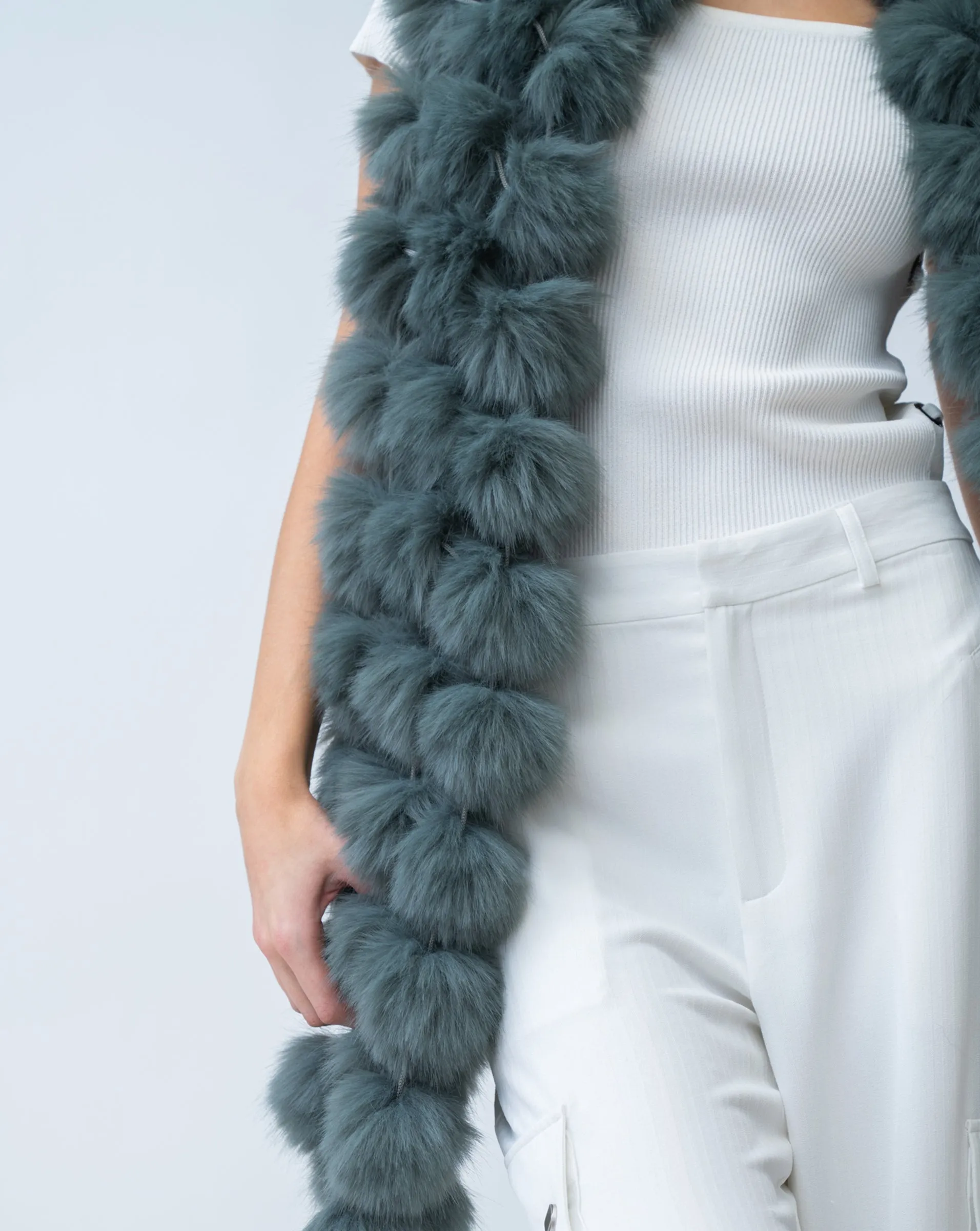 Lightweight Faux Fur Scarf