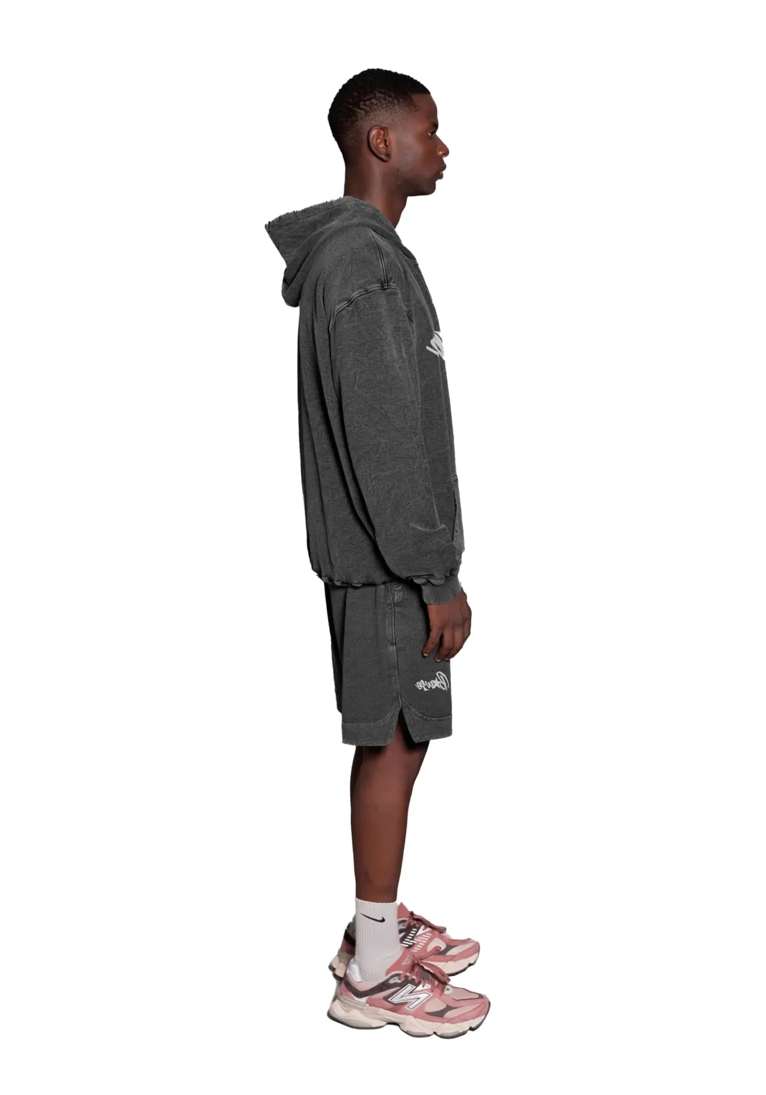 Lightweight Hoodie - Washed Gray