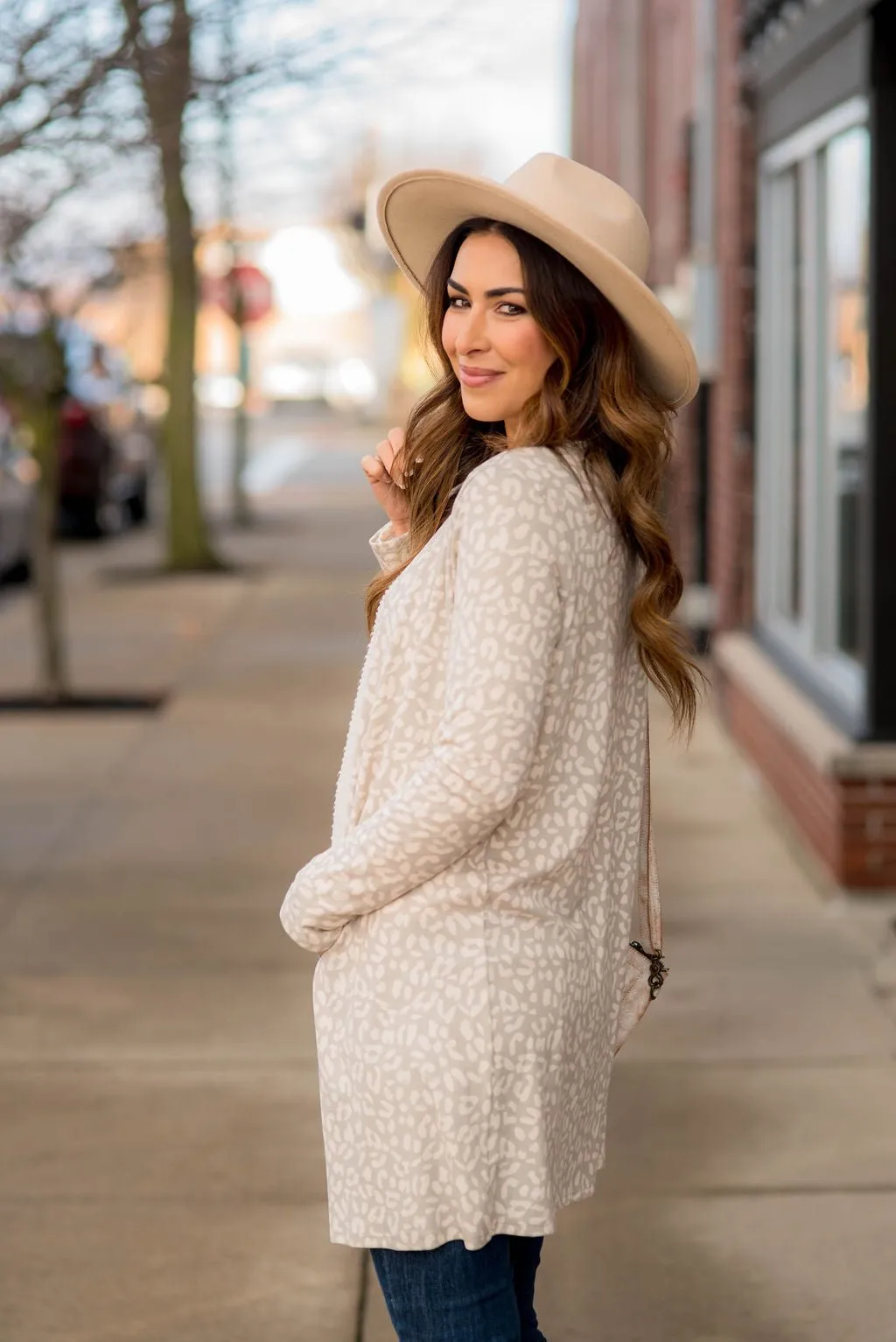 Lightweight Leopard Print Cardigan