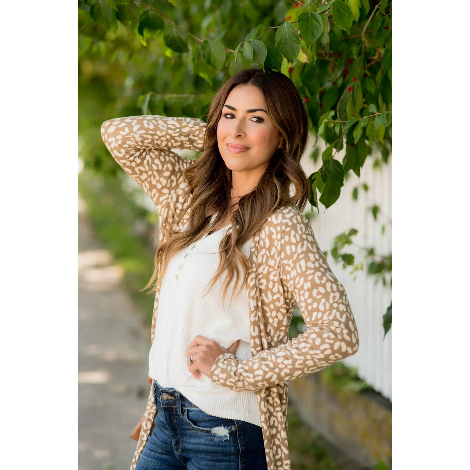 Lightweight Leopard Print Cardigan