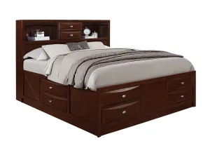 Linda Merlot King Bed - Spacious Bedframe