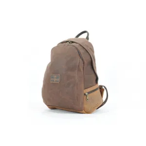 Longride Waxed Canvas Backpack Brown - 11 Liters