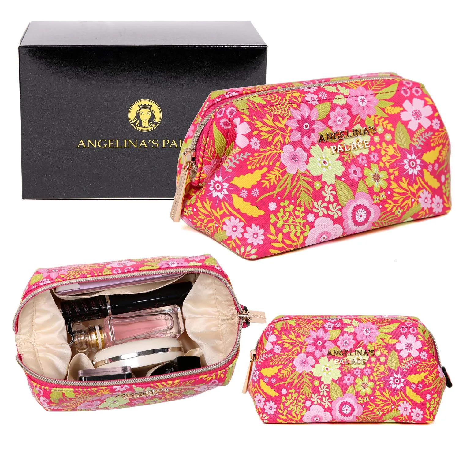 Makeup Bag Blossom Fuschia