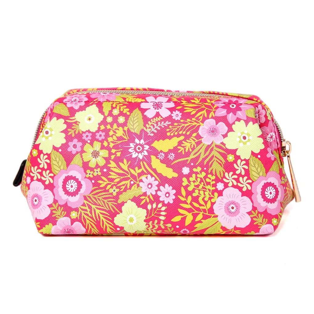 Makeup Bag Blossom Fuschia