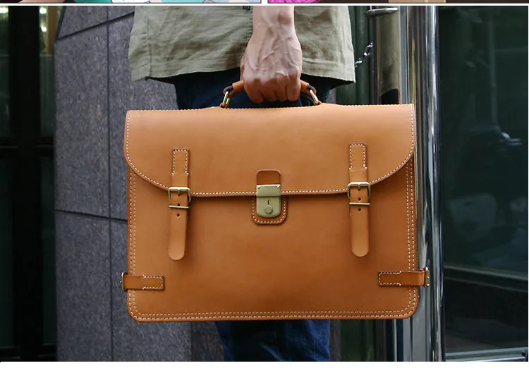 Mens Leather Large Work Handbag Briefcase Pattern Leather Pattern Business Bag Leather Craft Pattern