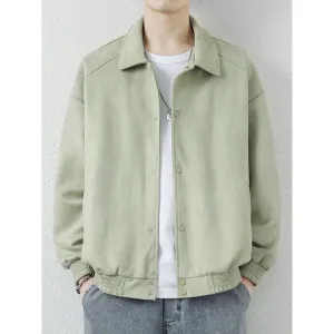 Men's Summer American Retro Suede Fabric Jacket