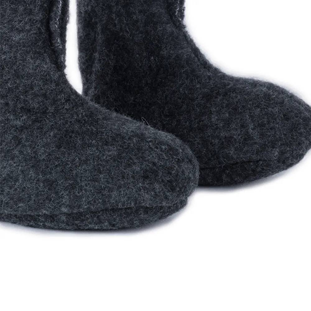 Merino wool booties ANTHRACITE