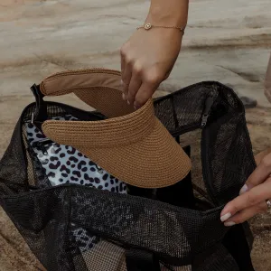 Meshie Jumbo Beach Bag BLACK