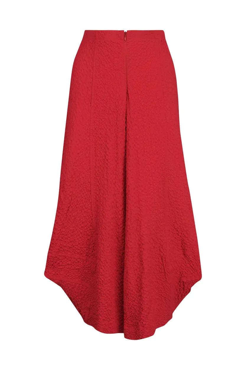 Mika Crepe Punto Pants, Red