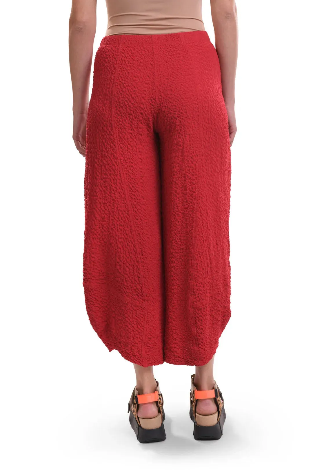 Mika Crepe Punto Pants, Red