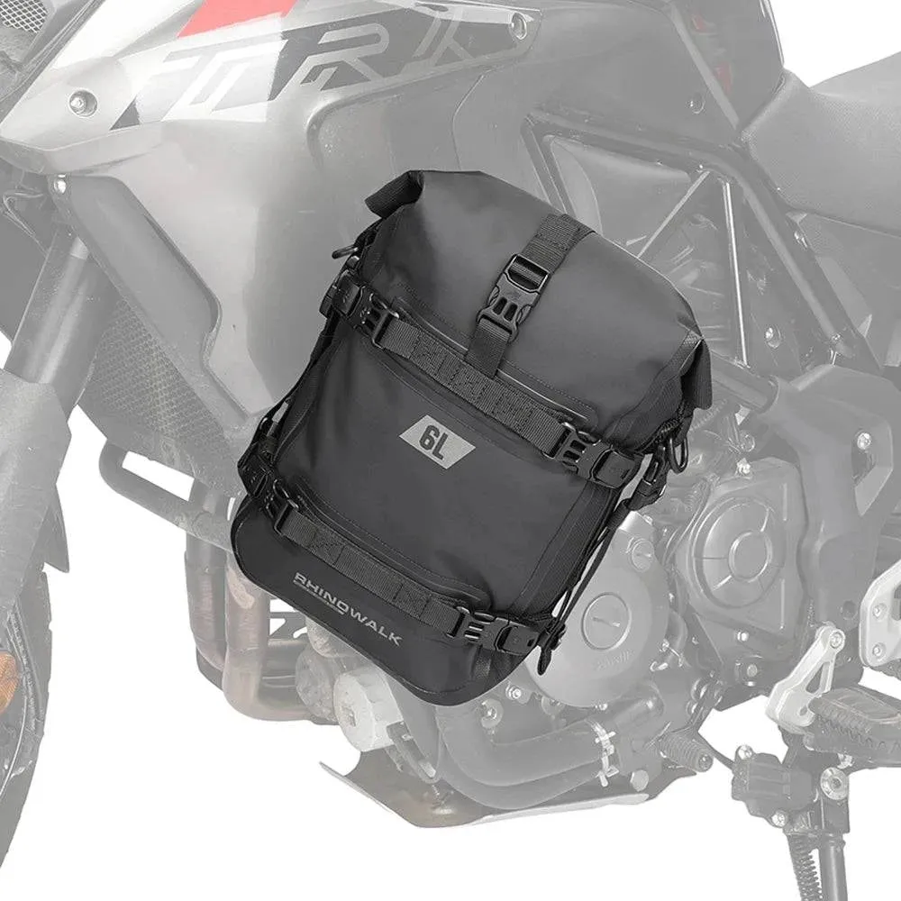 Motorcycle Bumpers Bag Waterproof 6L Motorcycle Side Frame Bag Motorcycle Crash Bar Bag Universal Tools Storage Bag