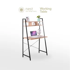 NEST DESIGN LAB 2 tier Working Desk w/ Shelf