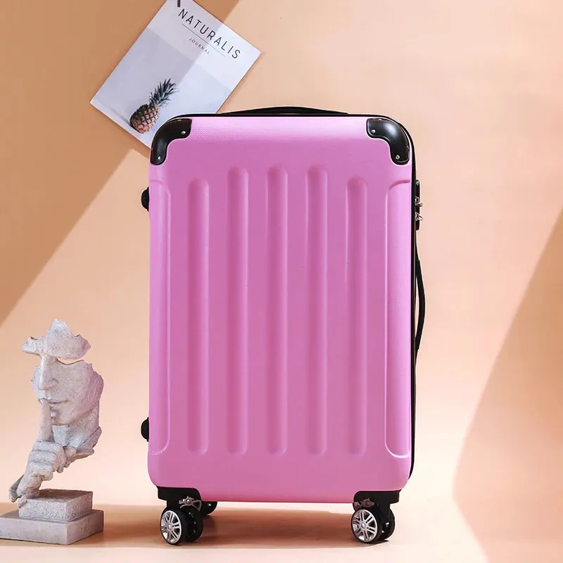 New Arrival Customized luggage set with Universal wheels travel bags trolley case ABS Suitcase travel case