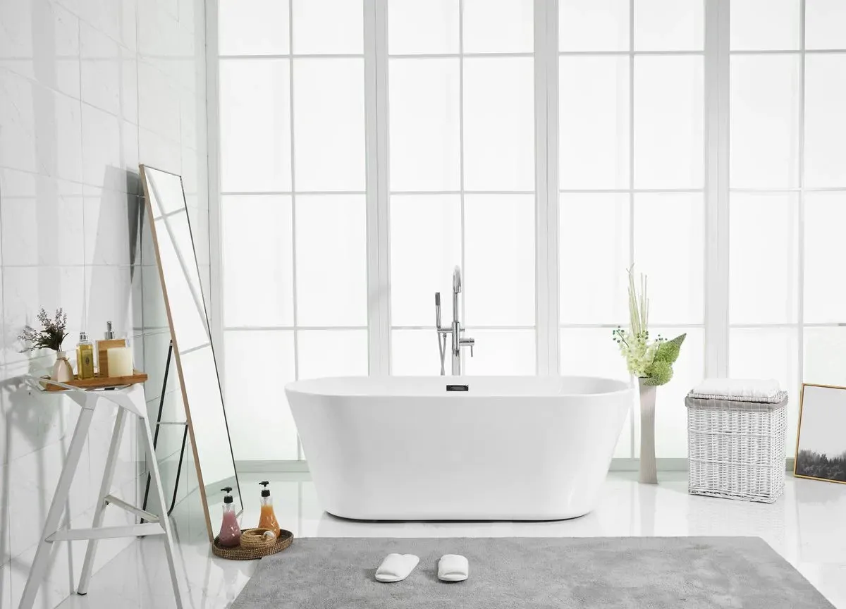 Odette 65" Soaking Roll Top Bathtub