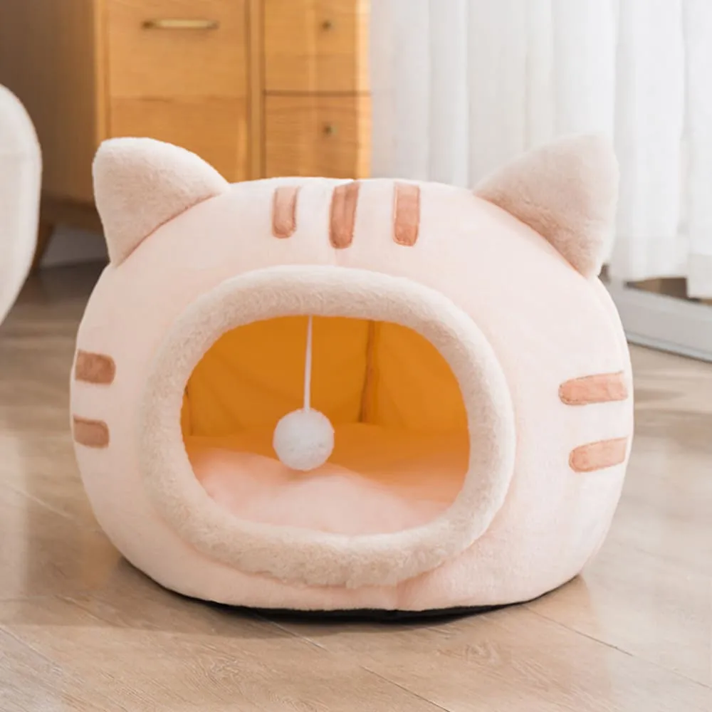 Orange Kitty Cat Purrfect Cave - Small