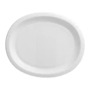 Paper 12" Oval Plate White