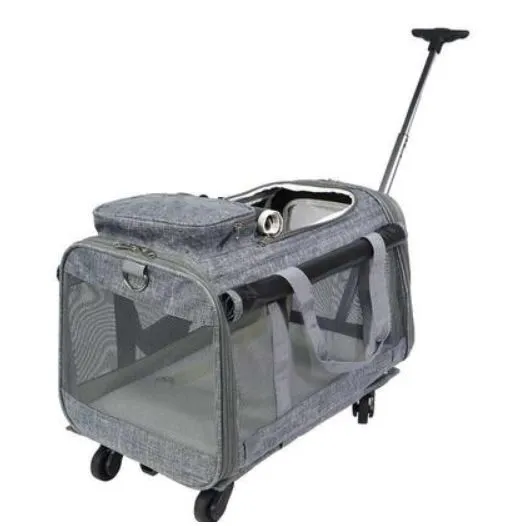 Pet Trolley stroller with removable wheels Foldable Sling Bag Pet Carrier