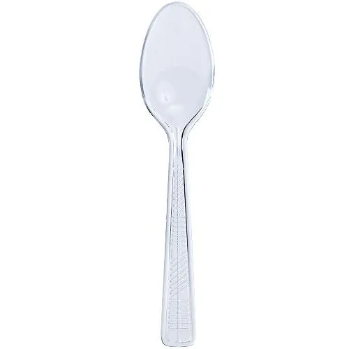 Plastic Cutlery<br/>Size Options: Fork, Teaspoon, Knife, and Soupspoon