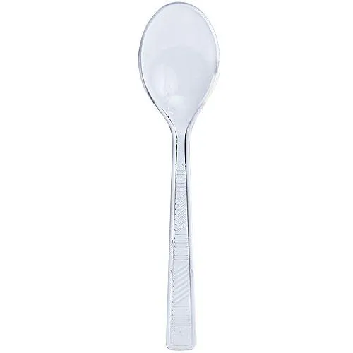 Plastic Cutlery<br/>Size Options: Fork, Teaspoon, Knife, and Soupspoon