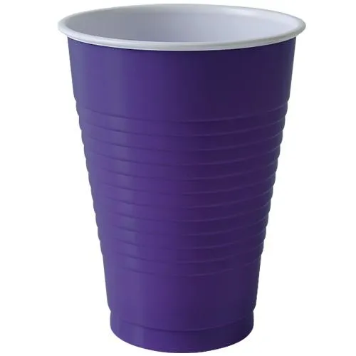 Plastic Solid Color Party Tableware<br/>Size Options: 10.25inch Plate, 9inch Plate, 7inch Plate, 15oz Bowl, 18oz Cup, 12oz Cup, 9oz Cup, 10.25inch Compartment Plate