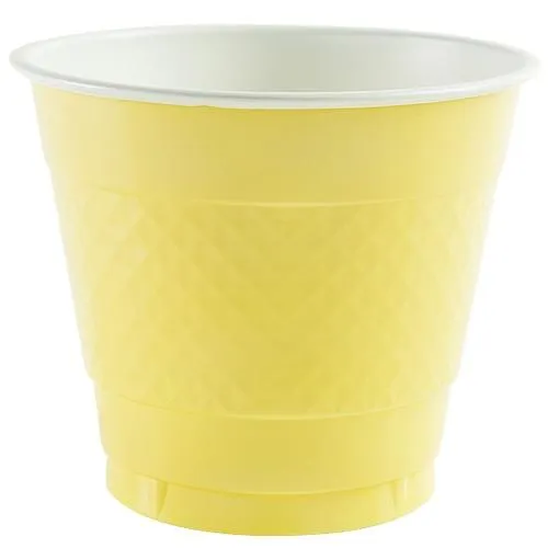 Plastic Solid Color Party Tableware<br/>Size Options: 10.25inch Plate, 9inch Plate, 7inch Plate, 15oz Bowl, 18oz Cup, 12oz Cup, 9oz Cup, 10.25inch Compartment Plate