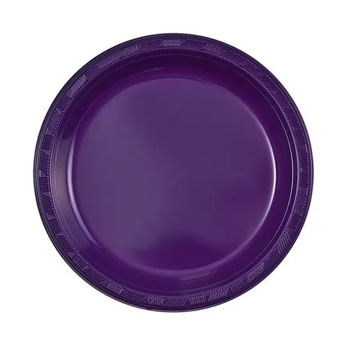 Plastic Solid Color Party Tableware<br/>Size Options: 10.25inch Plate, 9inch Plate, 7inch Plate, 15oz Bowl, 18oz Cup, 12oz Cup, 9oz Cup, 10.25inch Compartment Plate