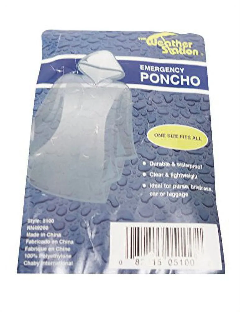 Poncho Emergency, Weather Station - 1 Ea