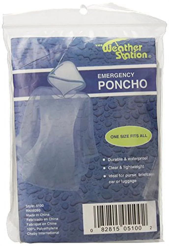 Poncho Emergency, Weather Station - 1 Ea