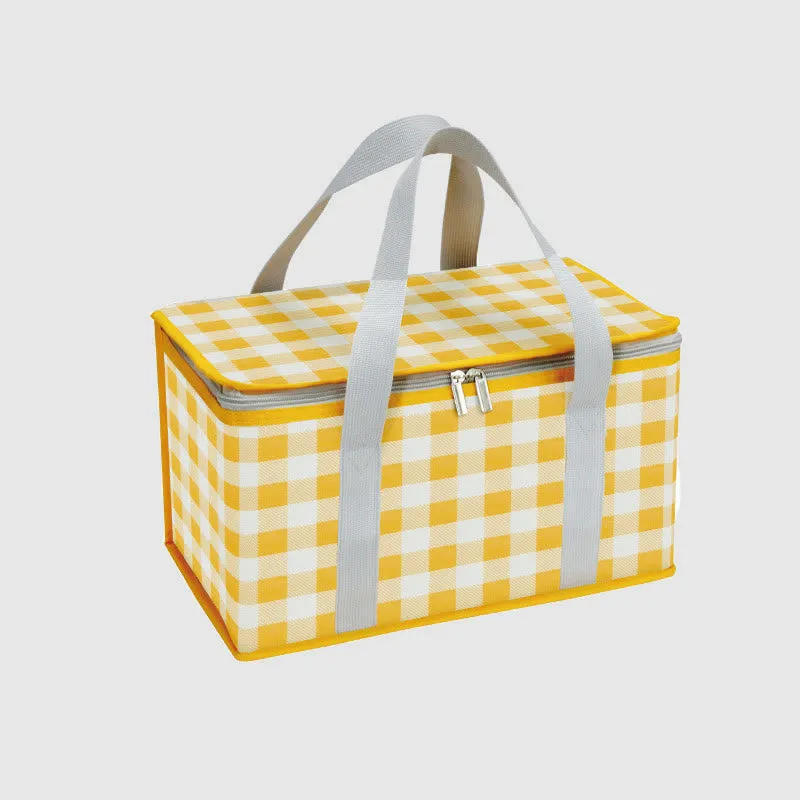 Portable Light-duty Travel Heat Insulation Insulation Bag Leak-proof Waterproof Thickened Aluminum Film Picnic Basket