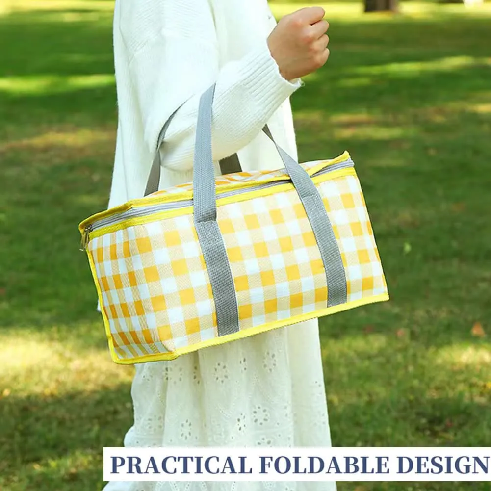 Portable Light-duty Travel Heat Insulation Insulation Bag Leak-proof Waterproof Thickened Aluminum Film Picnic Basket