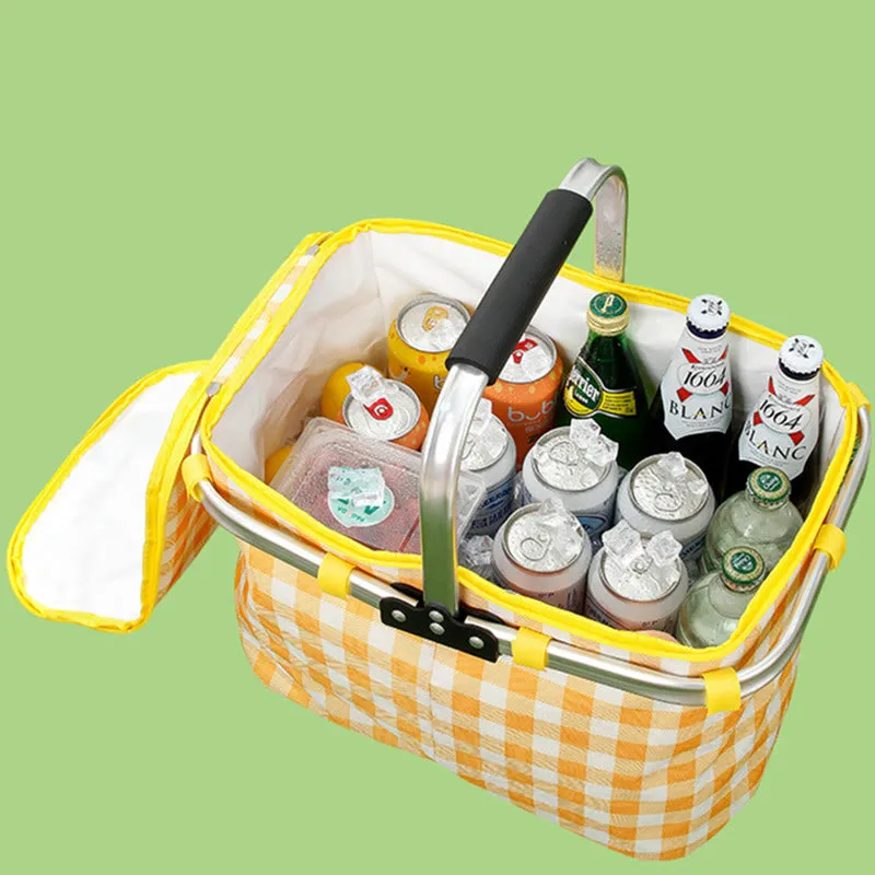 Portable Light-duty Travel Heat Insulation Insulation Bag Leak-proof Waterproof Thickened Aluminum Film Picnic Basket